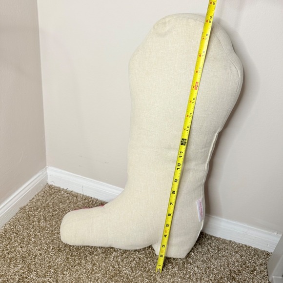 NWOT Isaac Mizrahi New York Cowboy Cowgirl Boot Decorative Pillow 21"x12" - Picture 6 of 6